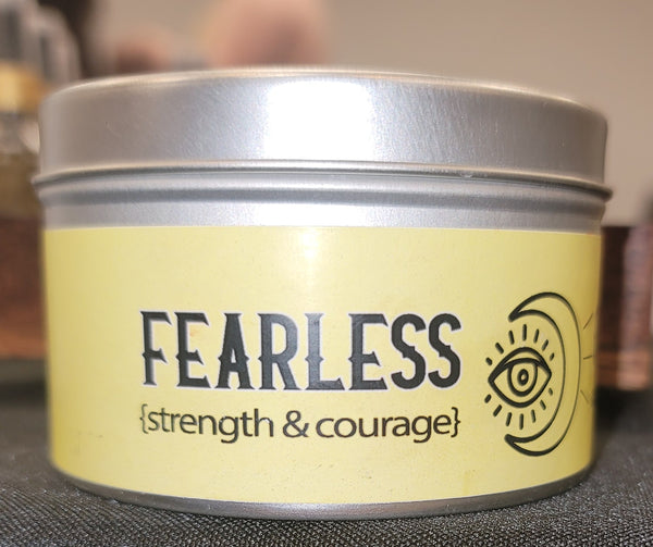 Fearless strength and courage candle