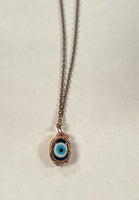 Copper Evil Eye Necklace