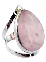 Rose Quartz Ring Sterling Silver