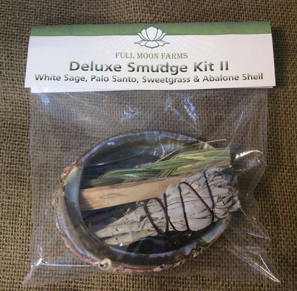 Deluxe Smudge Kit II - White Sage, Palo Santo, Sweetgrass