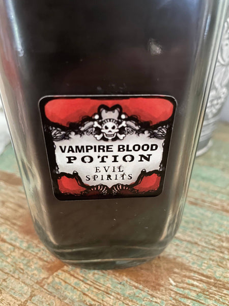 Vampire blood potion candle