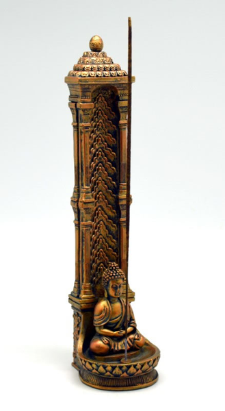 Buddha Tall Copper Incense Burner