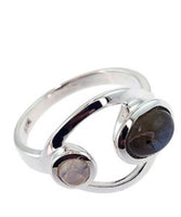 Labradorite Moonstone Ring 004302